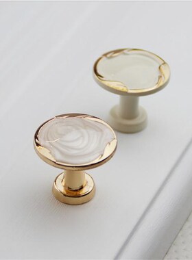 1PCS European Pull knobs Ivory White Drawer Handle wardrobe