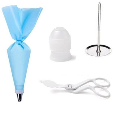 4Pcs/set Icing Piping Scissors Nail Safety Rose Decor Lifter