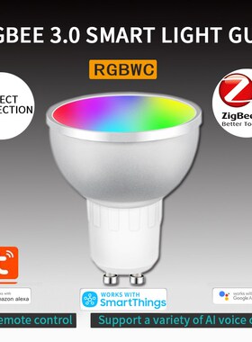 Dimmable LED Lamp RGBCW 5W Smart Bulb Tuya SmartThings APP C