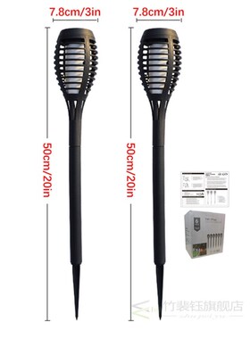 12 LED Solar Flame Lamps Outdoor Solar Garden Light Flickeri