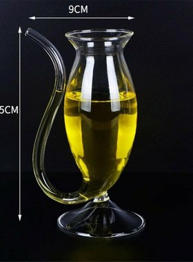 2020 Hot Wine Glass Cup Clear Glassware Mug Cocktail Straw C