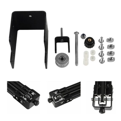 Black Upgraded  Aluminum Alloy Y-axes Metal Profile Timing B