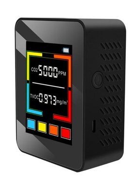 Rechargeable CO2 Meter Digital Air Quality Monitor Carbon Di
