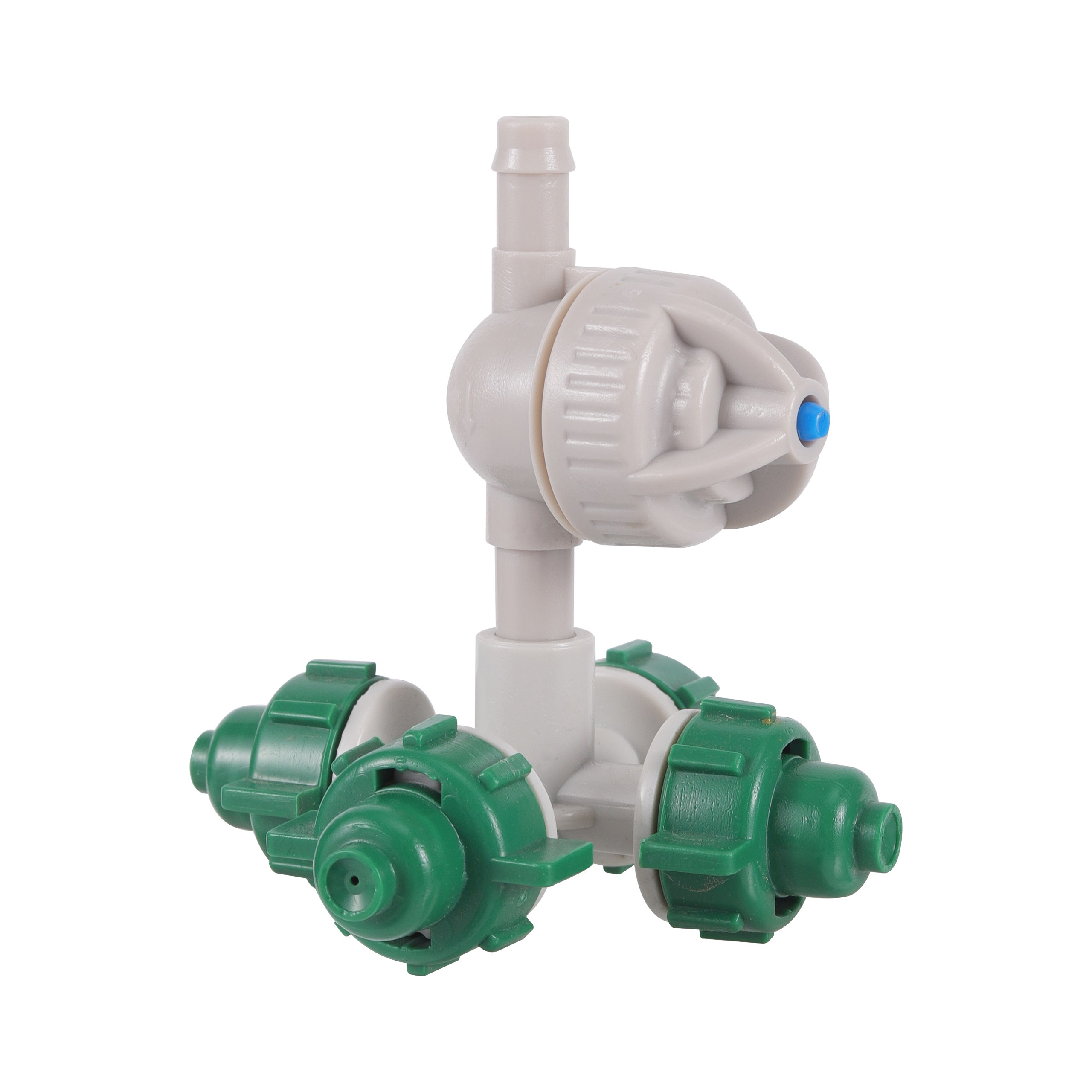 5 Sets 4mm Barb Cross Misting Sprinkler with Anti-drip Hangi