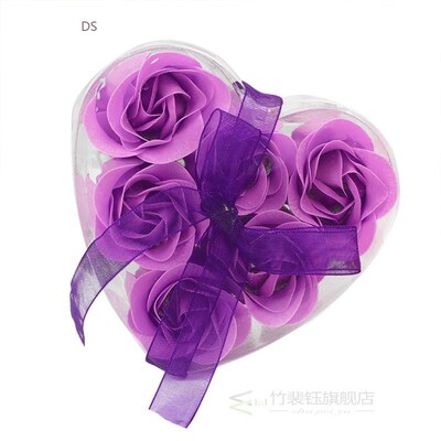 Practical Small Gifts Heart-shaped soap flower Gift Box Crea