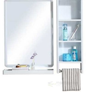 Toilet bathroom mirror cabinet mirror with shelf sideboard