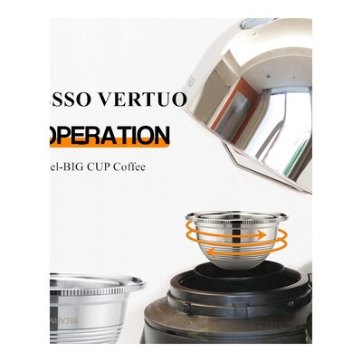 ICafilas Stianless Steel Reusable SmallCP  Nespresso Vertuo