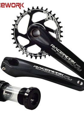 RACEWORK Bicycle Crankset 170mm MTB GXP Crankset with Chainr