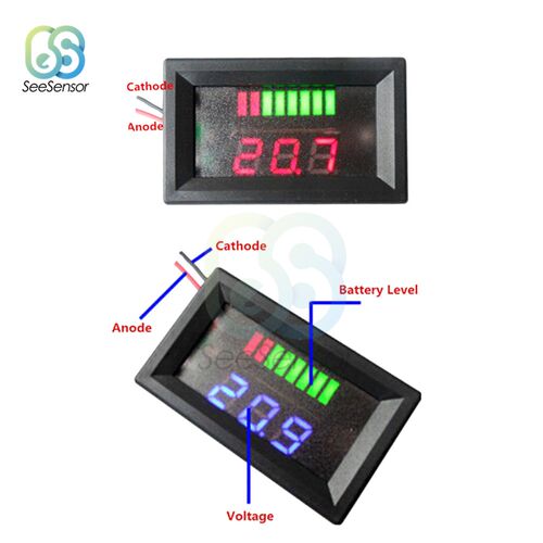 6V 12V 24V 36V 48V ACID Lead Battery Charge Level Indicator