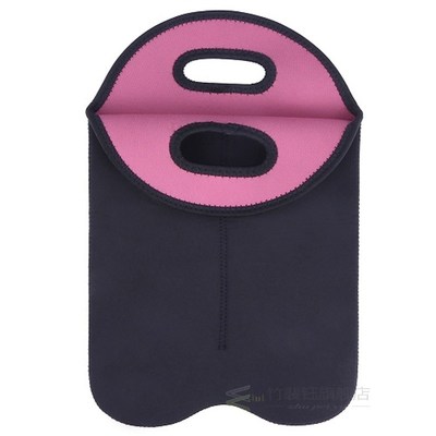 Portable 1/2 Bottles Neoprene Wine Bottle Freezer Bag Cooler