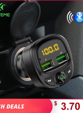 FLOVEME 3.4A Fast Car Charger Fm Transmitter Bluetooth Dual