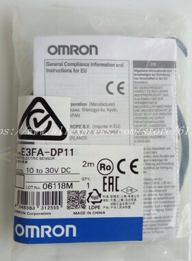 E3FA-DN11 /DN12/DN13/DP12/DP13/ E3FA-RN11/TN11/TP11  OMRON P