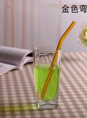 1pc High Borosilicate Glass Drinking Straw Colourful Eco-fri