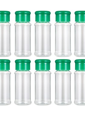 BESTONZON 12pcs Seasoning Bottle Plastic Spice Pot Pepper Sh