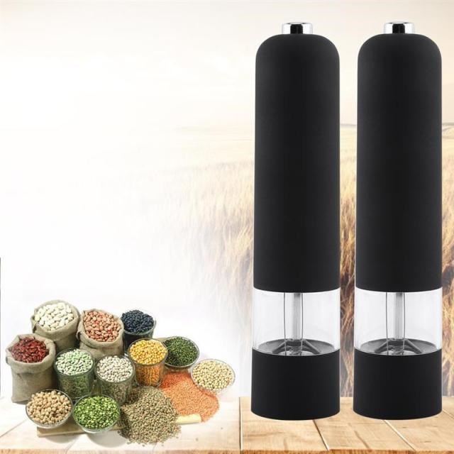 1Pcs Set Automatic Pepper Mill Stainless Steel Pepper Grinde