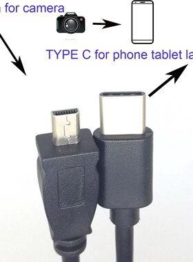TYPE C OTG CABLE FOR Nikon Coolpix D7100 D5300 D5200 D5100 D