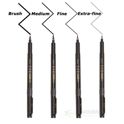 4 Sizes Nibs Calligraphy Pen Brush Lettering Pens Set flexib