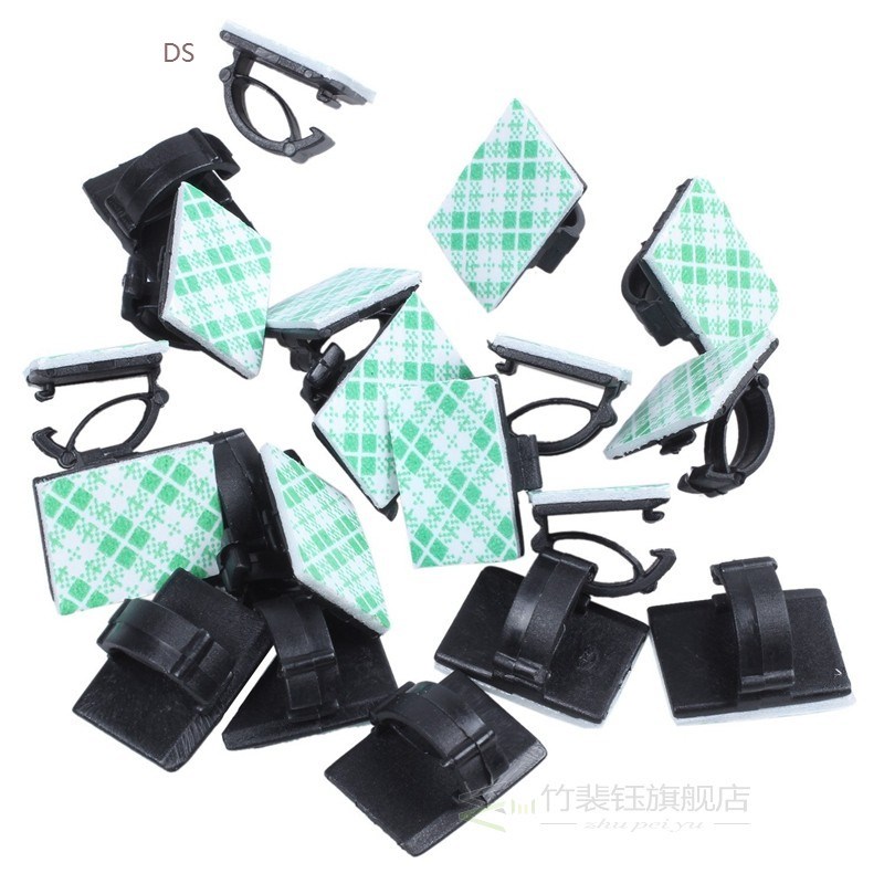 Fashion20pcs Adhesive Car Cable Clips Cable Winder Drop Wire