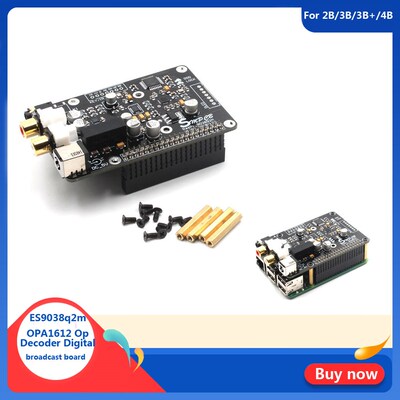 ES9038q2m OPA1612 Op Decoder Digital broadcast board I2S 32b