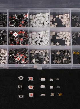 750Pcs/Set 15 Value Tactile Push Button Switch Momentary Ass