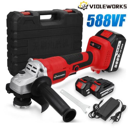 588VF 125mm Cordless Brushless Angle Grinder With 22980mAh B
