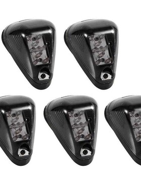 Car-Styling 5Pcs Smoked Light Cover Amber LED Cab Roof Top M