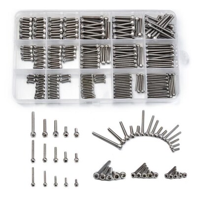 300PCS Assorted set M2 M2.5 M3 Stainless Steel Socket Head C