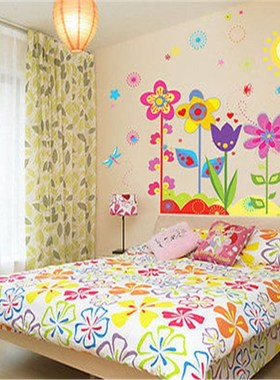Home Flower Decal Vinyl Art Removable Room Mural DIY Wall St