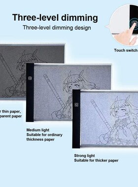 A5 LED Light Box Tracer Artcraft Copy Board Graphic Tablet D