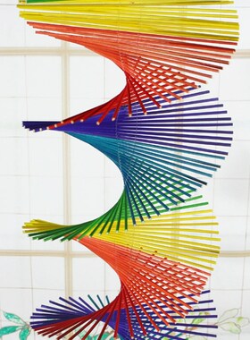 3D Wind Spinner Handmade Bamboo Wind Spinners Outdoor Hangin
