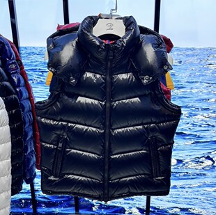 勇士鲨鱼男欧货正品高端冬加厚羽绒服连帽保暖90鹅绒羽绒马甲男