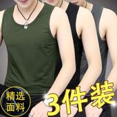 汗衫 运动健身紧身跨栏冰丝吊带内穿打底衫 速干 背心夏季 莫代尔男士