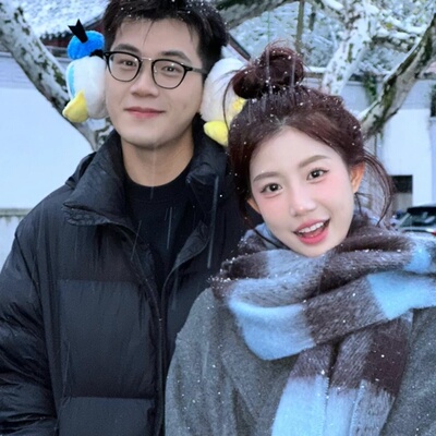 软糯韩系氛围感黑色格子围巾女冬情侣男加厚旅游毛绒围脖2025披肩