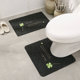 居家地垫踏脚垫卫生间马桶U型通用垫防滑吸水家用印花浴室地垫毯