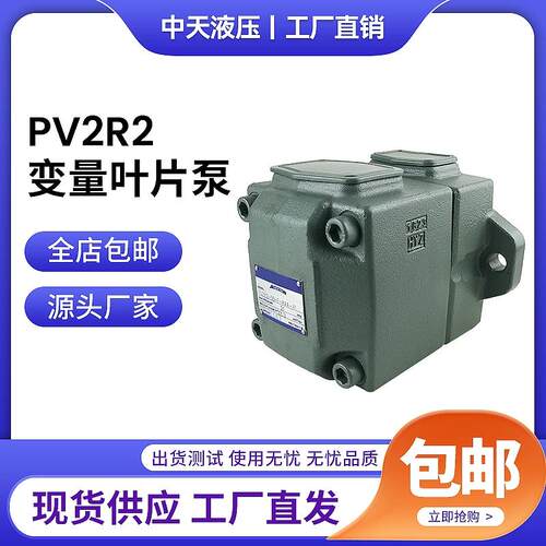 新款中天液压 PV2R2-26/33/41/47/53/59/65-F-RAA-41叶片泵液包邮