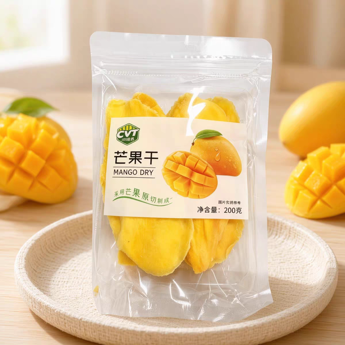临期特价 中越泰芒果干袋装200g芒果原切酸甜大片
