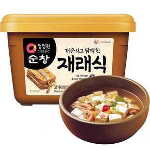 清净园淳昌辣椒酱韩国进口辣酱包饭酱生大酱石锅拌饭炒年糕500g