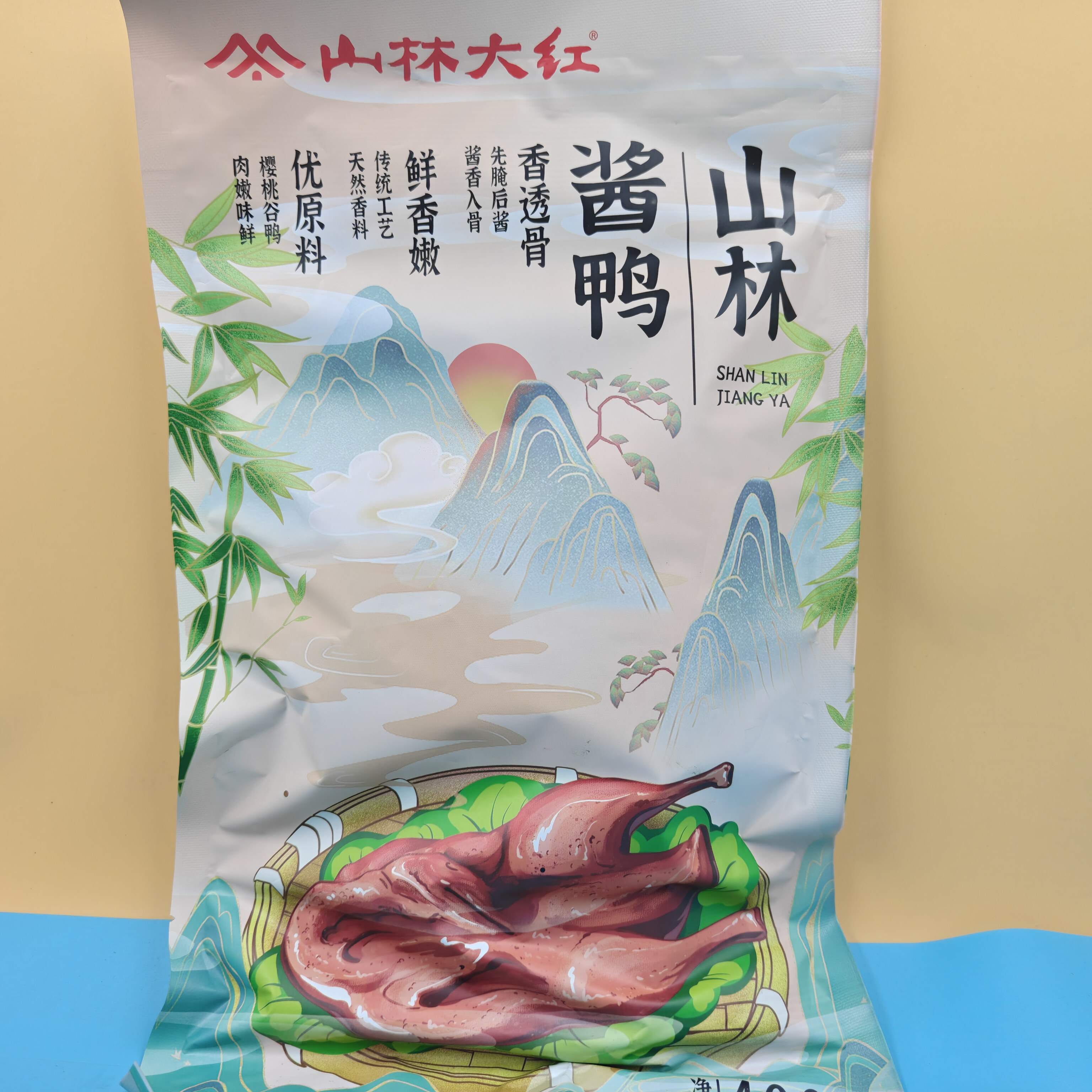 临期山林熟食山林风酱鸭400g真空板鸭卤味即食零食上海特产方便菜