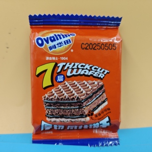 临期阿华田厚切威化饼干麦香可可味夹心糕点小吃休闲解馋儿童零食