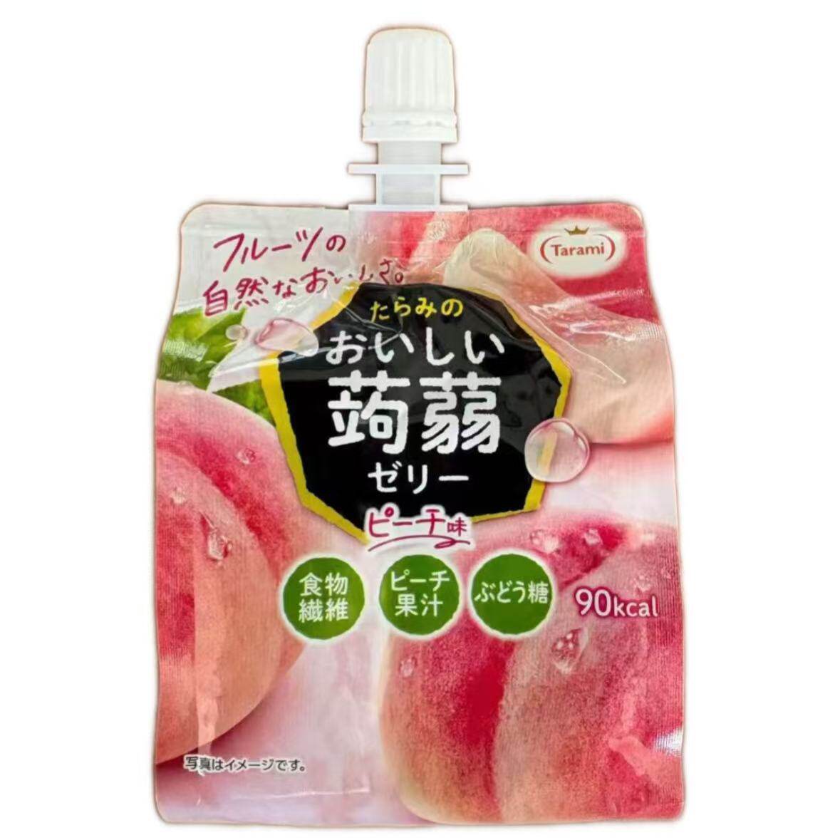 临期特价日本Tarami多良见果汁蒟蒻果冻可吸布丁水果吸吸果冻150g