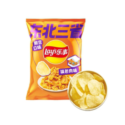 乐事薯片新品上市韩式泡菜味东三省限定口味锅包肉味出游休闲零食