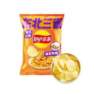 乐事薯片新品 泡菜味东三省限定口味锅包肉味出游休闲零食 上市韩式