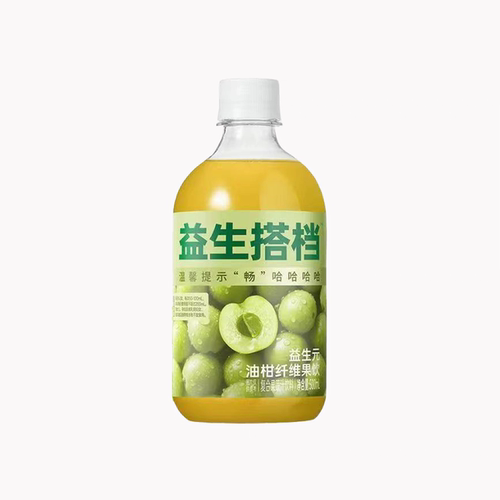 临期 英贝健益生搭档益生元西梅油柑纤维果饮500ml复合果蔬汁饮料