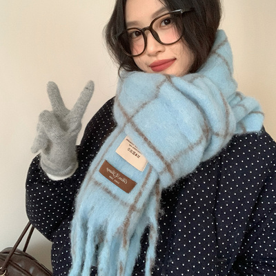 意大利BV2025新款格子含羊毛围巾