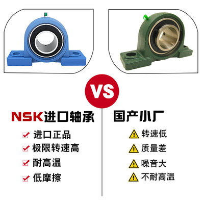 NSK轴承UCP305带座306日本307 308球面309 310立式311进口312 313