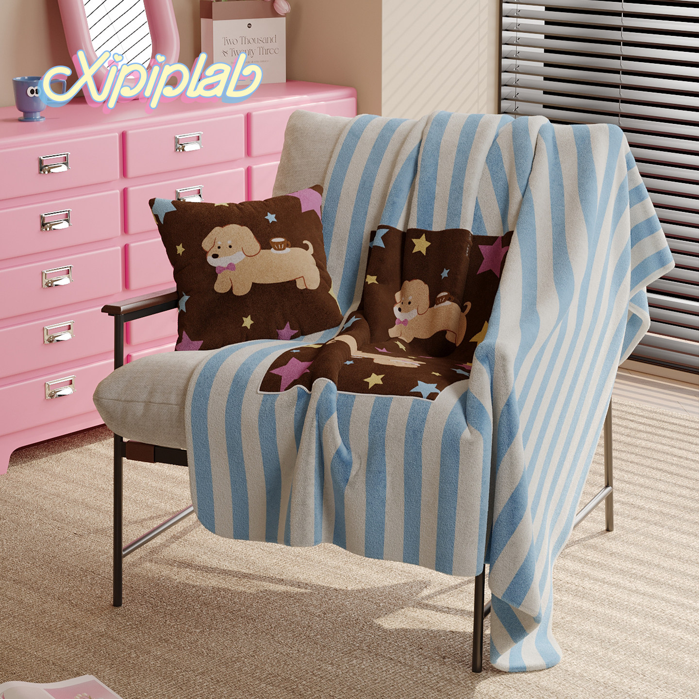 xipiplab抱枕毯子二合一午睡两用被子靠垫办公室折叠毯车载靠枕毯,居家布艺,抱枕被,淘宝优惠券,粉丝福利购,淘宝优惠卷