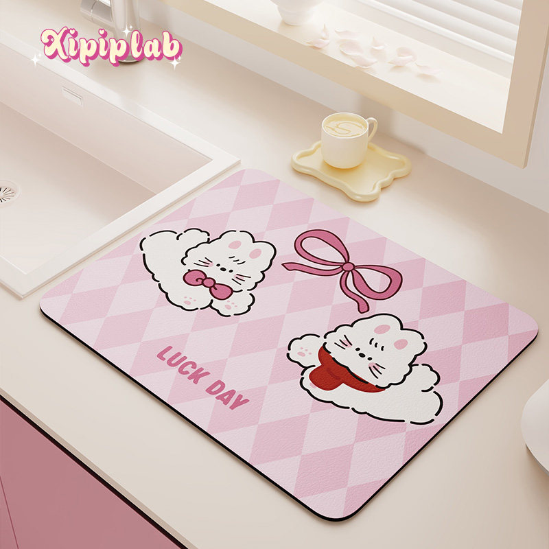 xipiplab家用厨房台面沥水垫碗盘干燥垫皮革吸水吸油免洗可擦餐垫,居家布艺,厨房地垫,淘宝优惠券,粉丝福利购,淘宝优惠卷