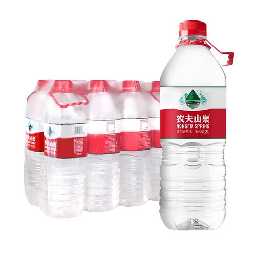 农夫山泉饮用天然水2.1L*8瓶整箱弱碱大瓶桶水2升非纯净水矿泉水