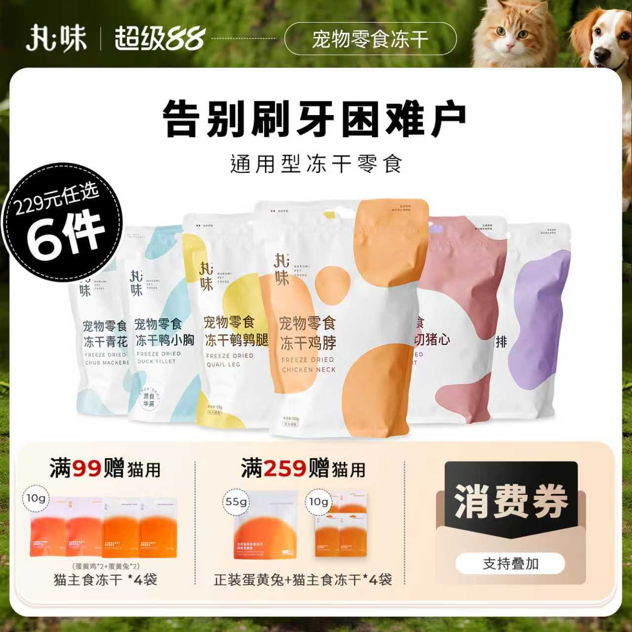 丸味冻干猫零食磨牙护齿