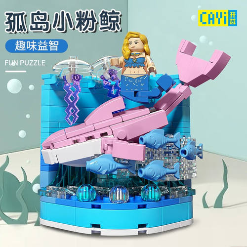 开益(CAYI)积木玩具模型航天空间站小颗粒拼搭男孩女孩儿童节日礼